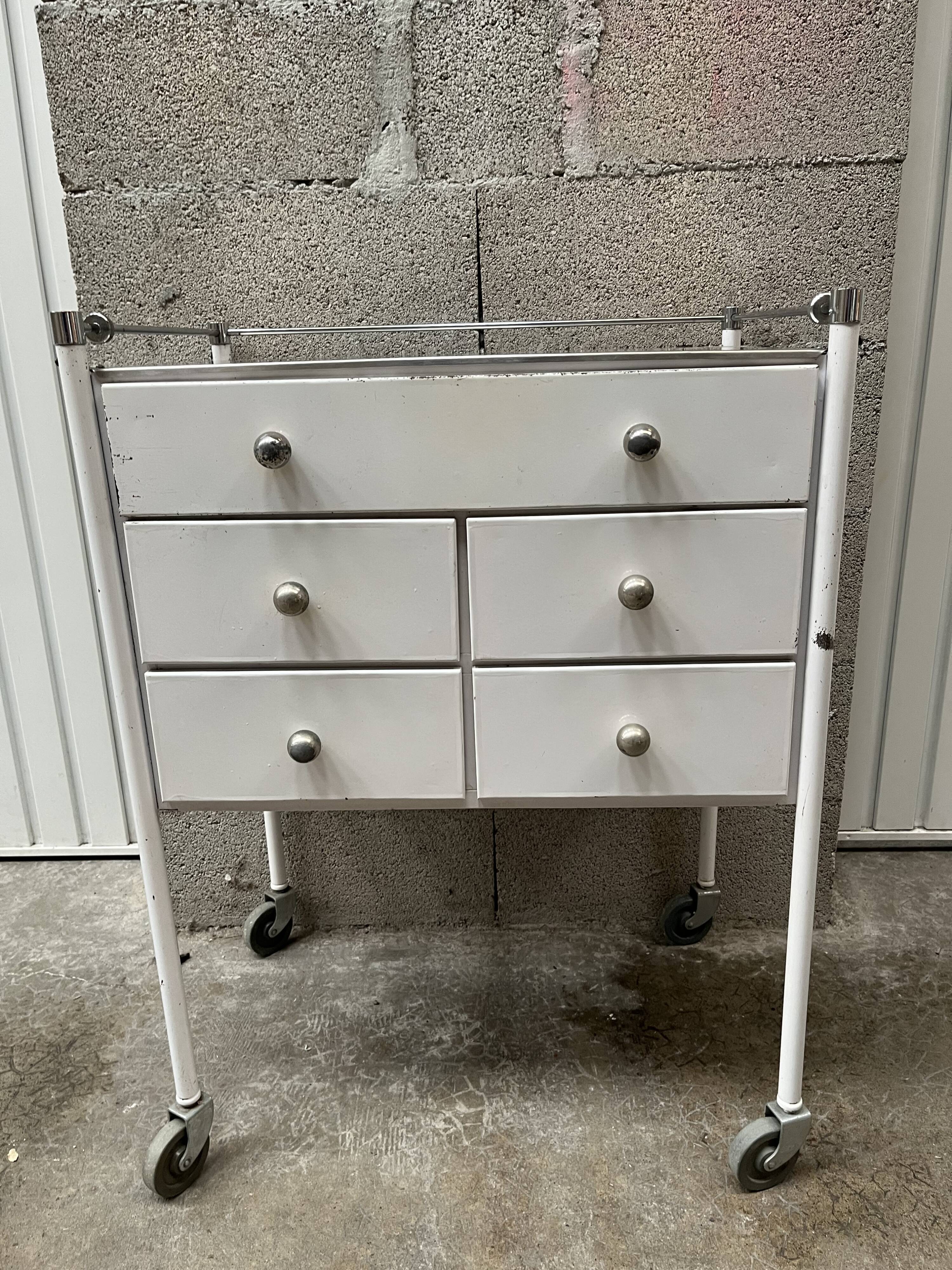 Meuble métal de métier 1960