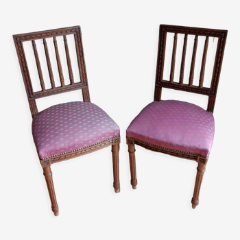 Paire de chaises de chambre  Napoleon lll