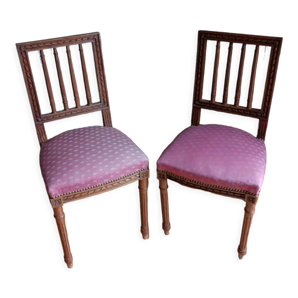 Paire de chaises de chambre Napoleon lll