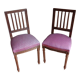 Paire de chaises de chambre  Napoleon lll