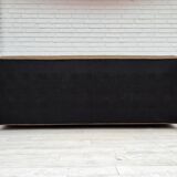 Années 1960, canapé 3 places danois, laine d'ameublement, bois de teck.