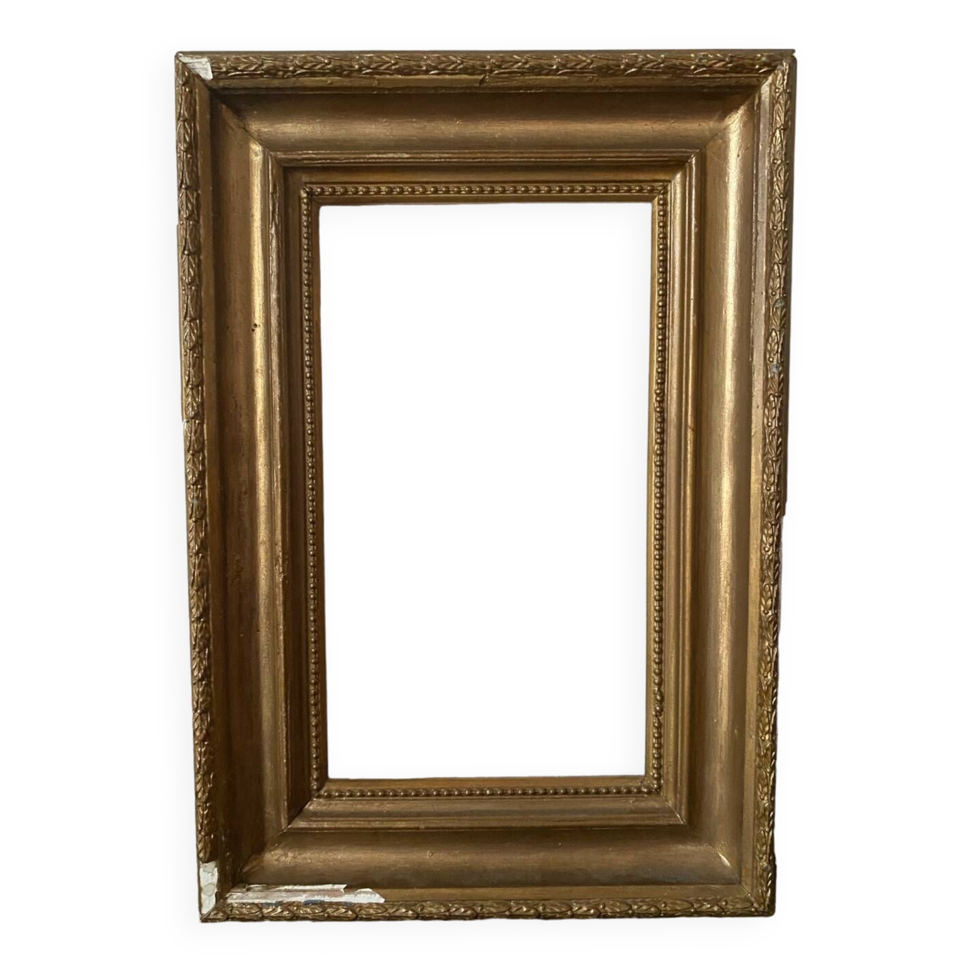 Old gilded wood frame.
