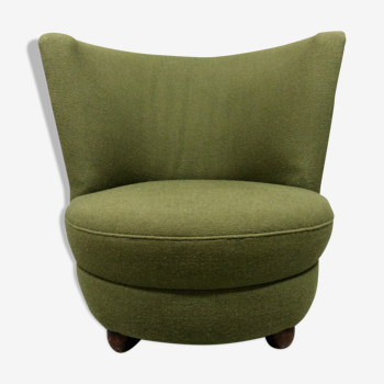 Fauteuil vert des années 1930