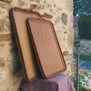 Large Art Deco wooden trays 1940 France