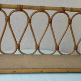 Rattan wall shelf