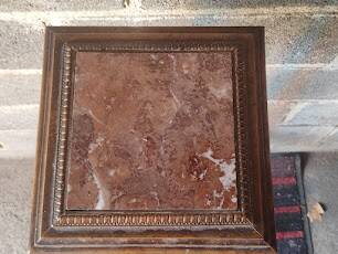 Napoleon III/Marble pedestal/carved wood
