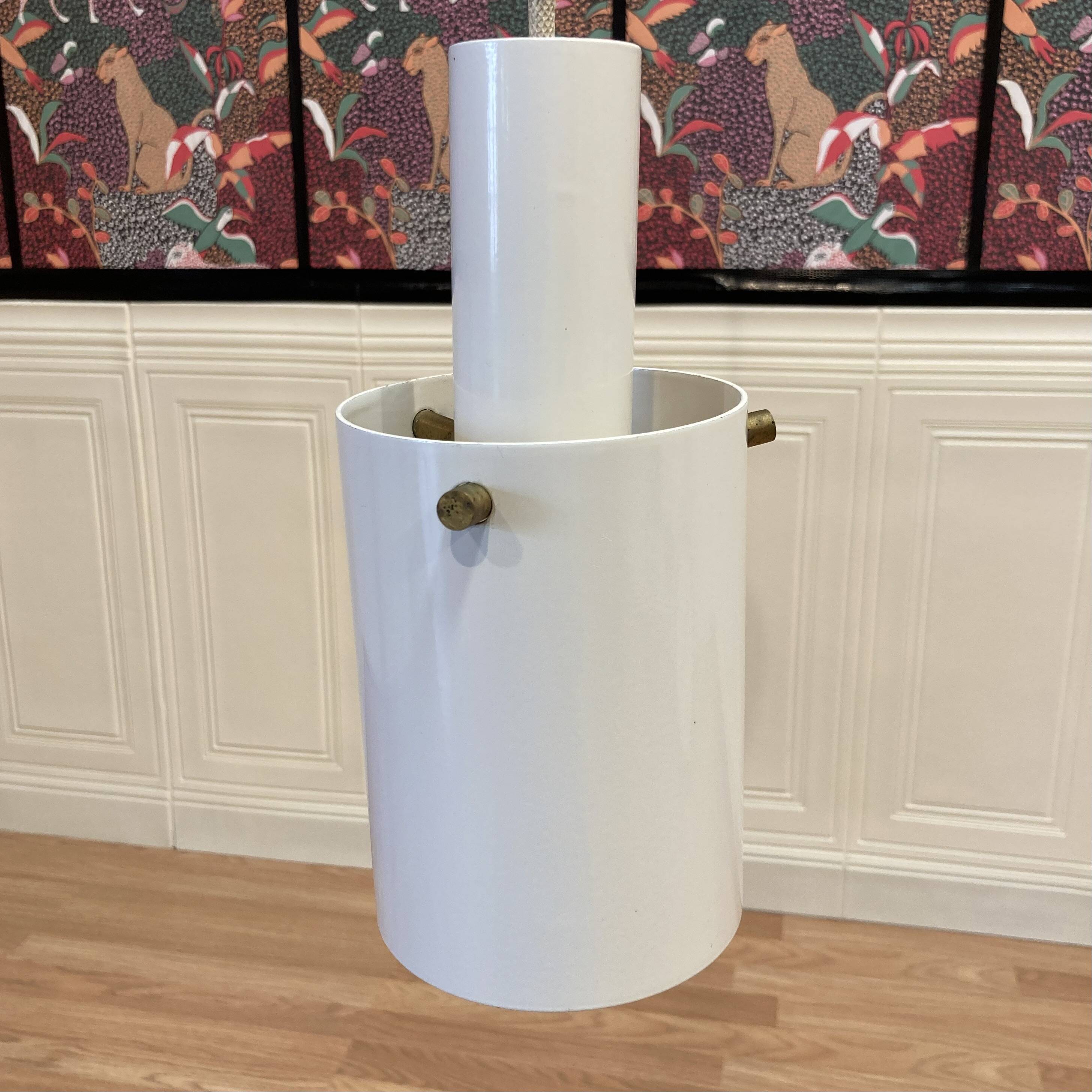 Scandinavian design metal suspension.