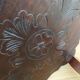 Triplet console harness in carved wood