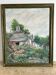Oil on canvas: large building in Brittany by Pierre Peress