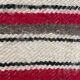 Set of two Romanian wool fluffy rugs with stripes made by hand