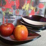 Four vintage Verceram ceramic dessert plates