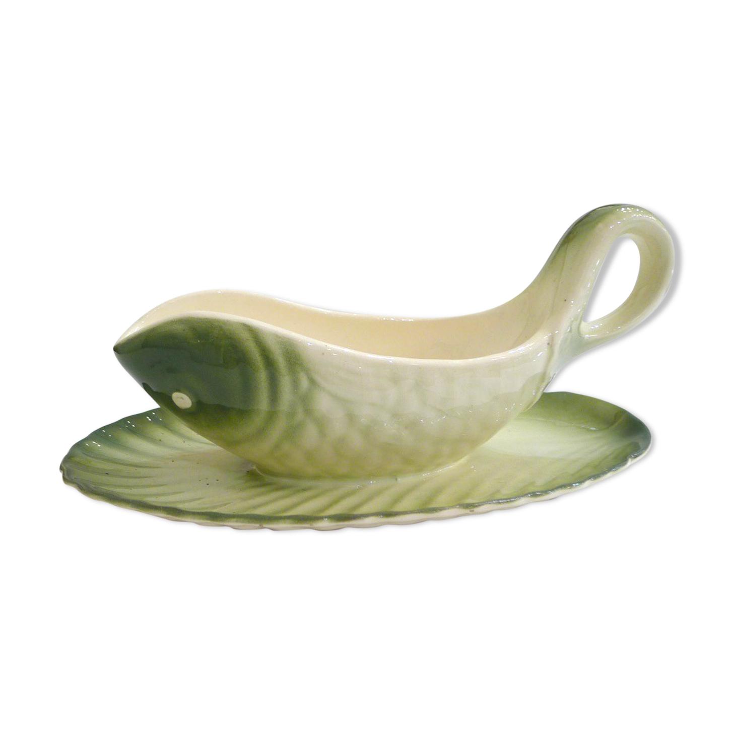 Fish dabbling sauce dish by Longwy