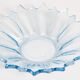 Assiette décorative vintage en verre bleu clair, Italie, années 1960