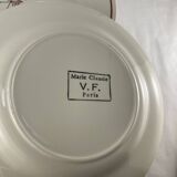 1950s Vintage French Gien Set of 5 Dessert Plates with Comets pattern