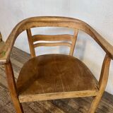 Vintage beech armchair