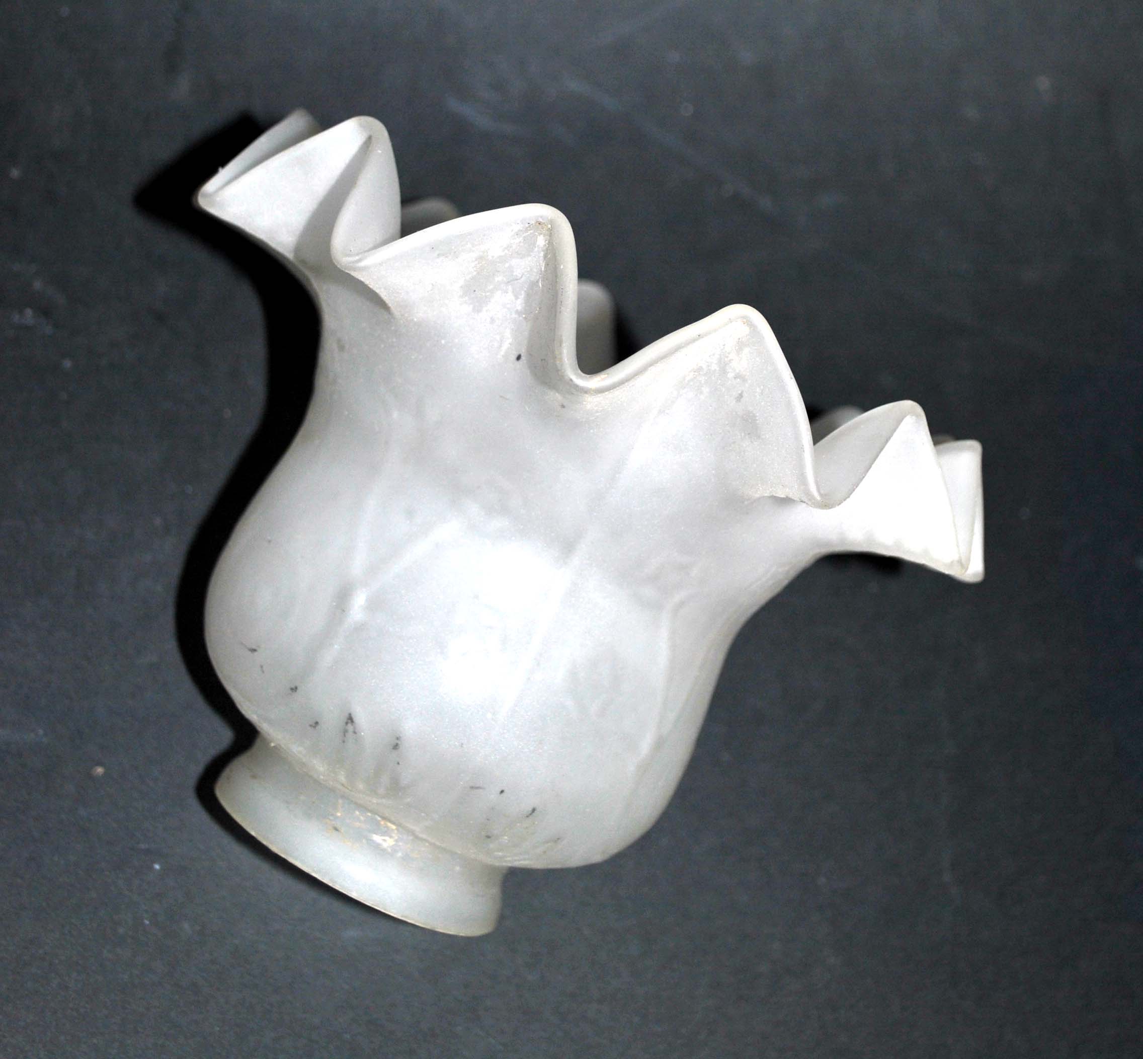 Tulip for lamp art deco - frosted glass lampshade cup 11.5x15