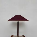 Large teak and bronze lamp from the 1970s