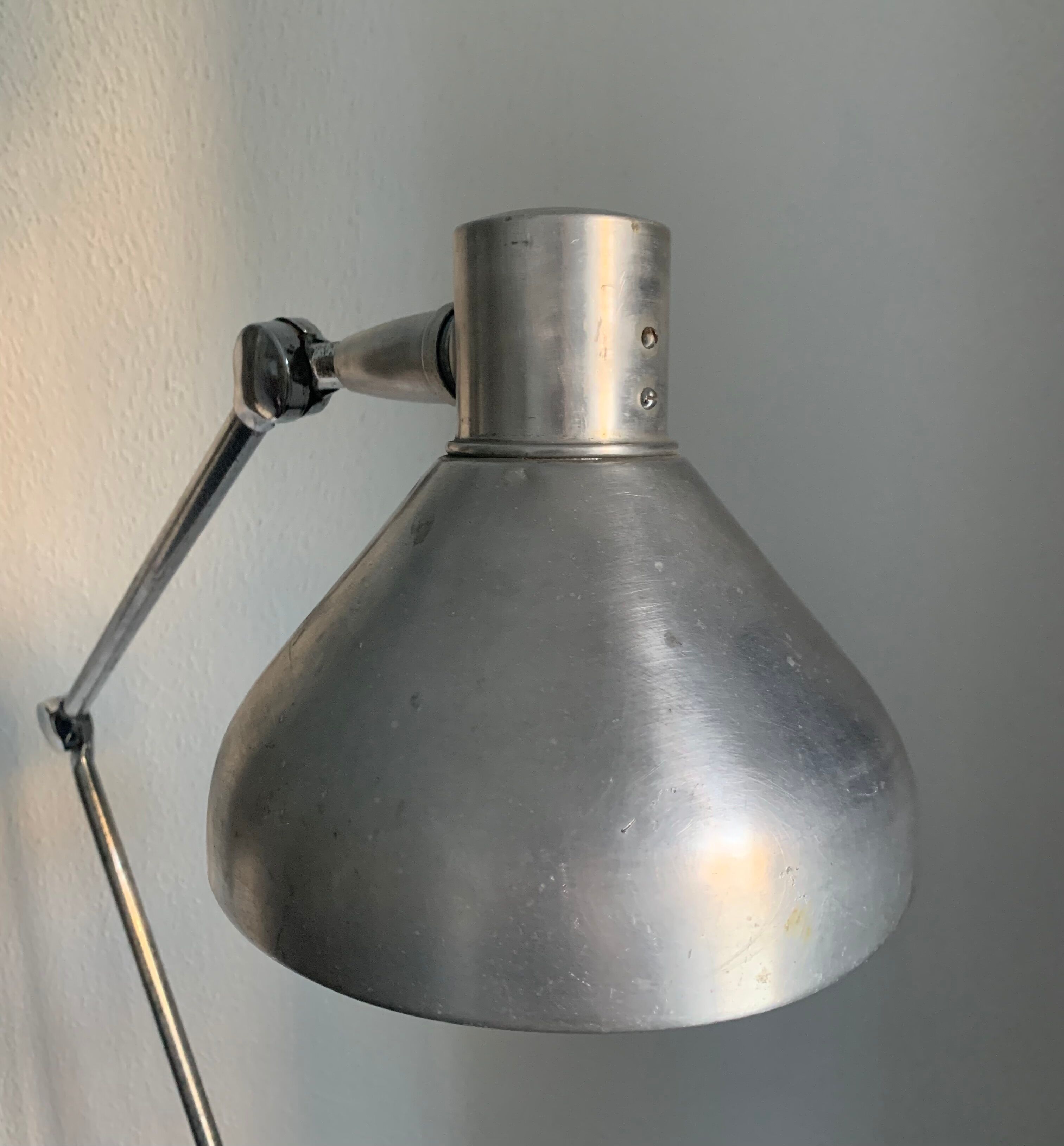 Vintage lamp 1950 industrial factory Jumo 820 - 75cm