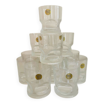 Verres cristal d’arques vintage