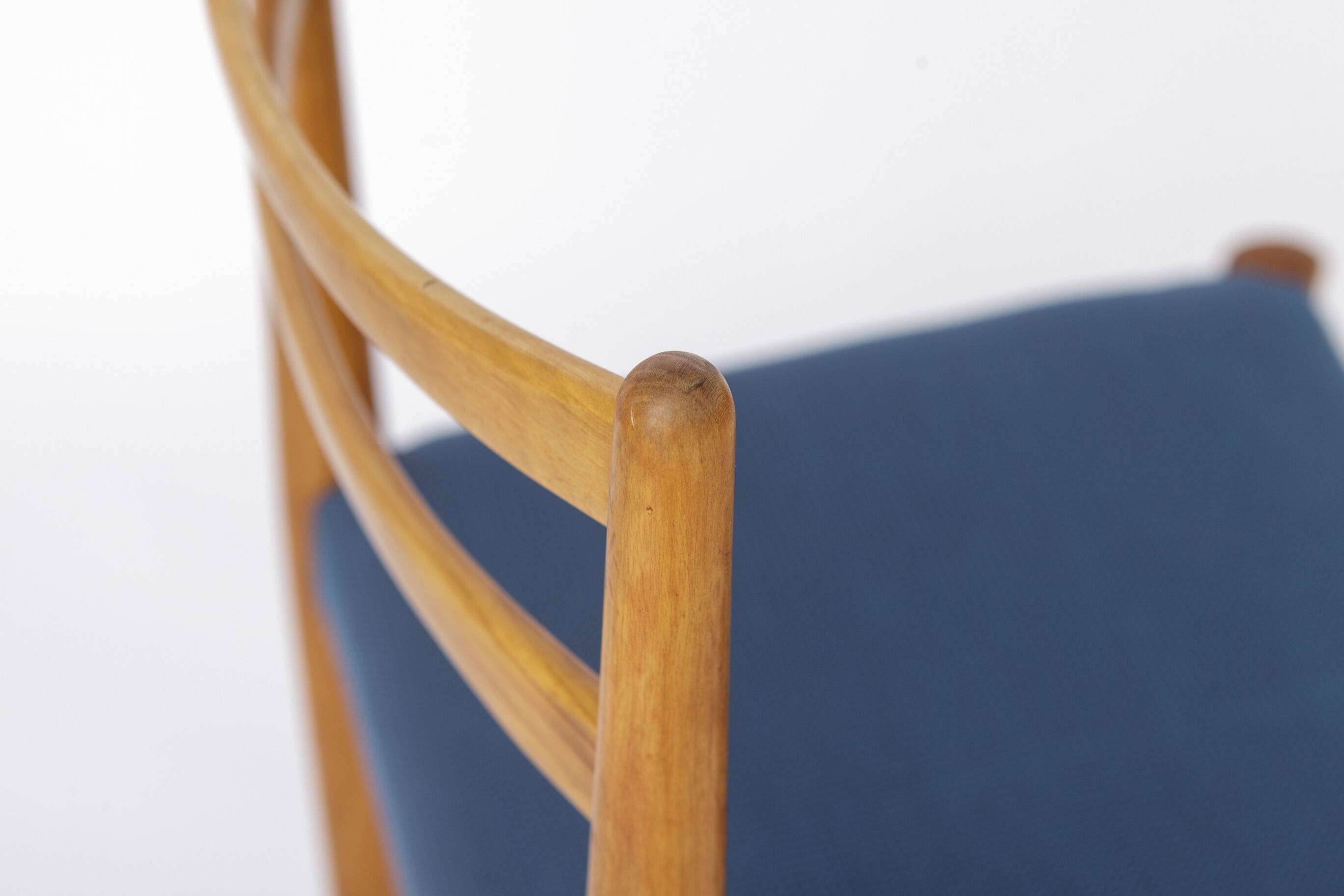 Vintage Lübke Dining Chair, Germany 1970s, Beech Wood Chair