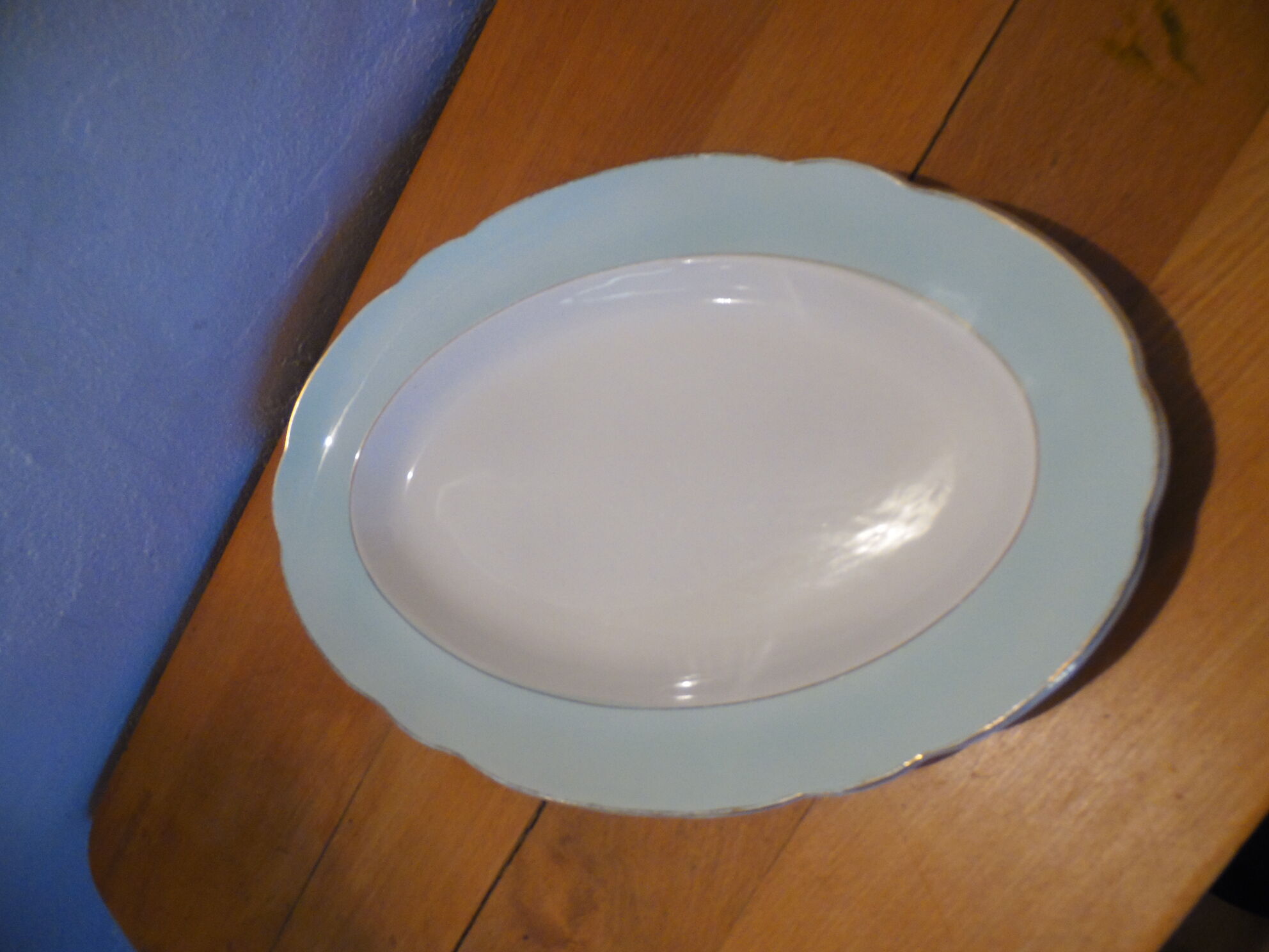 Oval platter model Henri Sarreguemines and Digoin, 30's