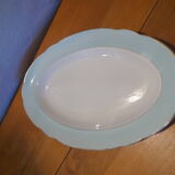 Plat ovale modèle Henri Sarreguemines et Digoin, 30's