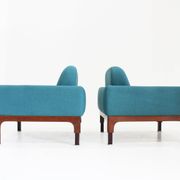 Mid Century Pair of "Romantica" Armchairs by Piero Ranzani for Elam , 1950s