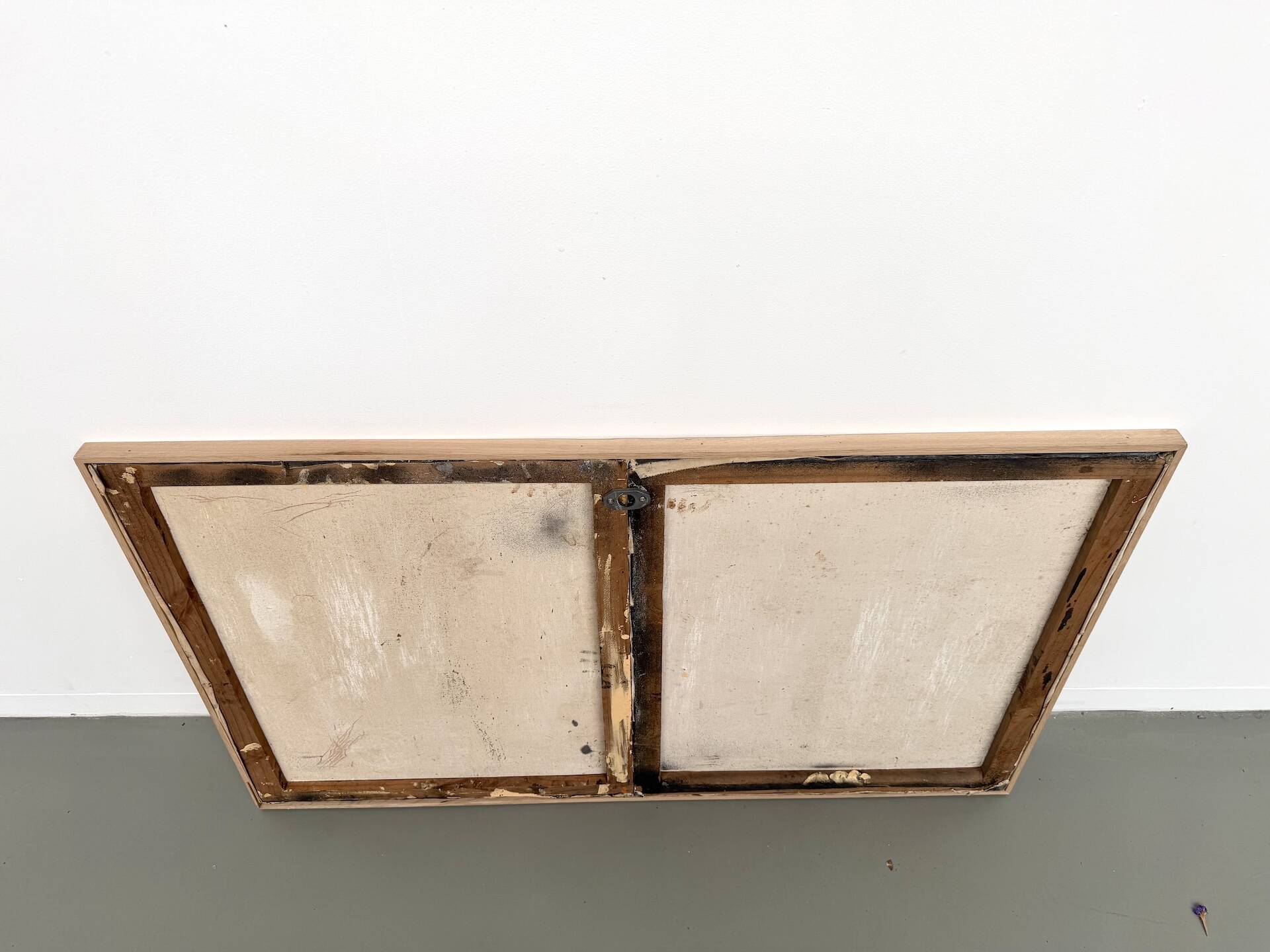 Abstract diptych "deconstructed architecture", France 1970