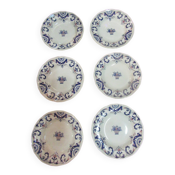 6 Lonchamps deep plates, Rouen model
