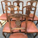 Suite of 6 Provençal criss-cross chairs