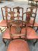 Suite of 6 Provençal criss-cross chairs