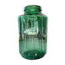 Large green glass jar