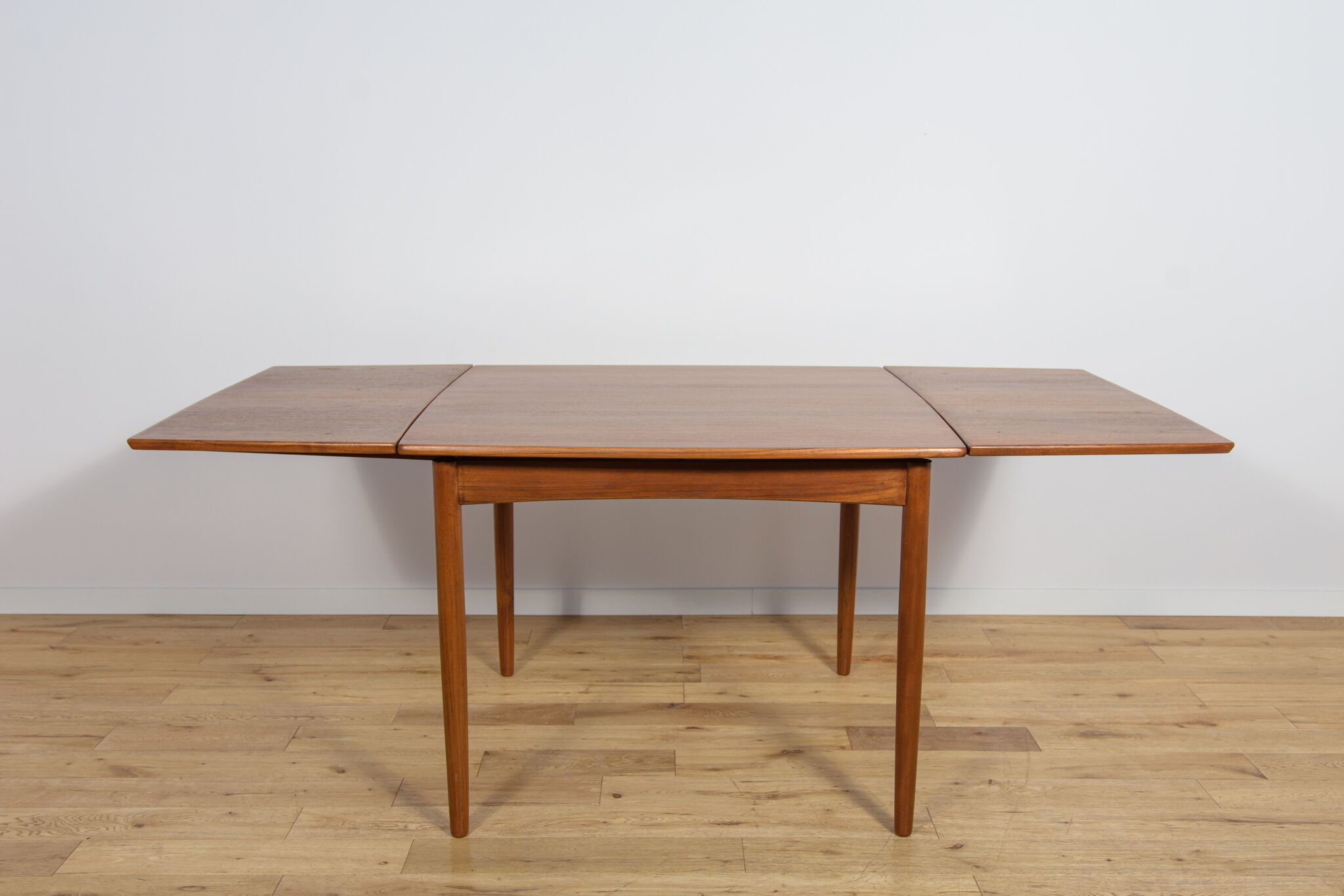 Mid-century square extendable teak dining table, Denmark, 1960s