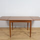 Mid-century square extendable teak dining table, Denmark, 1960s