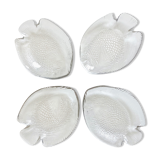 4 glass fish cups