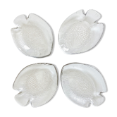 4 glass fish cups