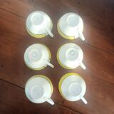 Set of 6 Salins coffee cups, Menton model