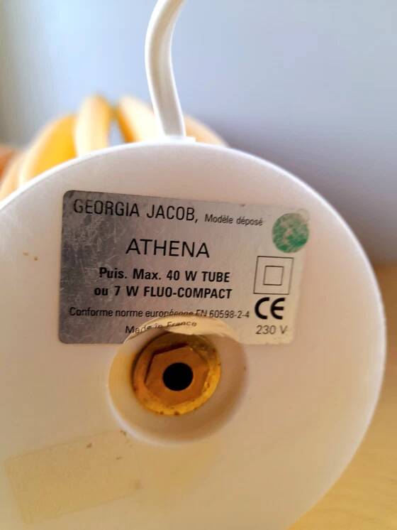 Pair of Athena lamps, Georgia Jacob.