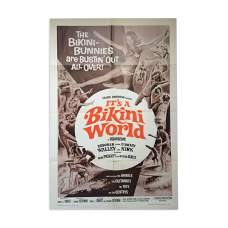 Original American poster It's a bikini world, 1967