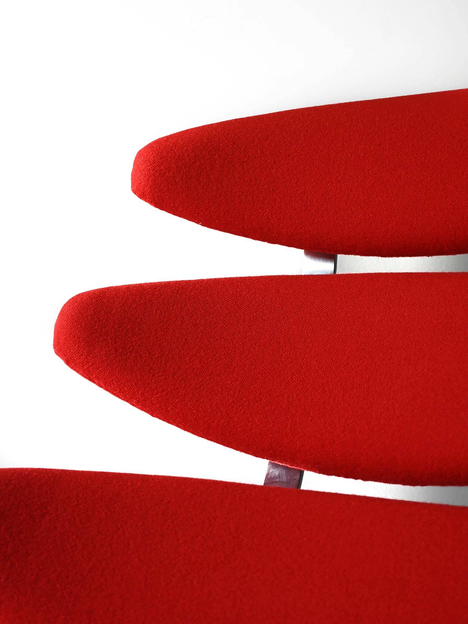 Red Corona Chair by Poul M. Volther