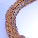 Mirror 20cm braided rattan
