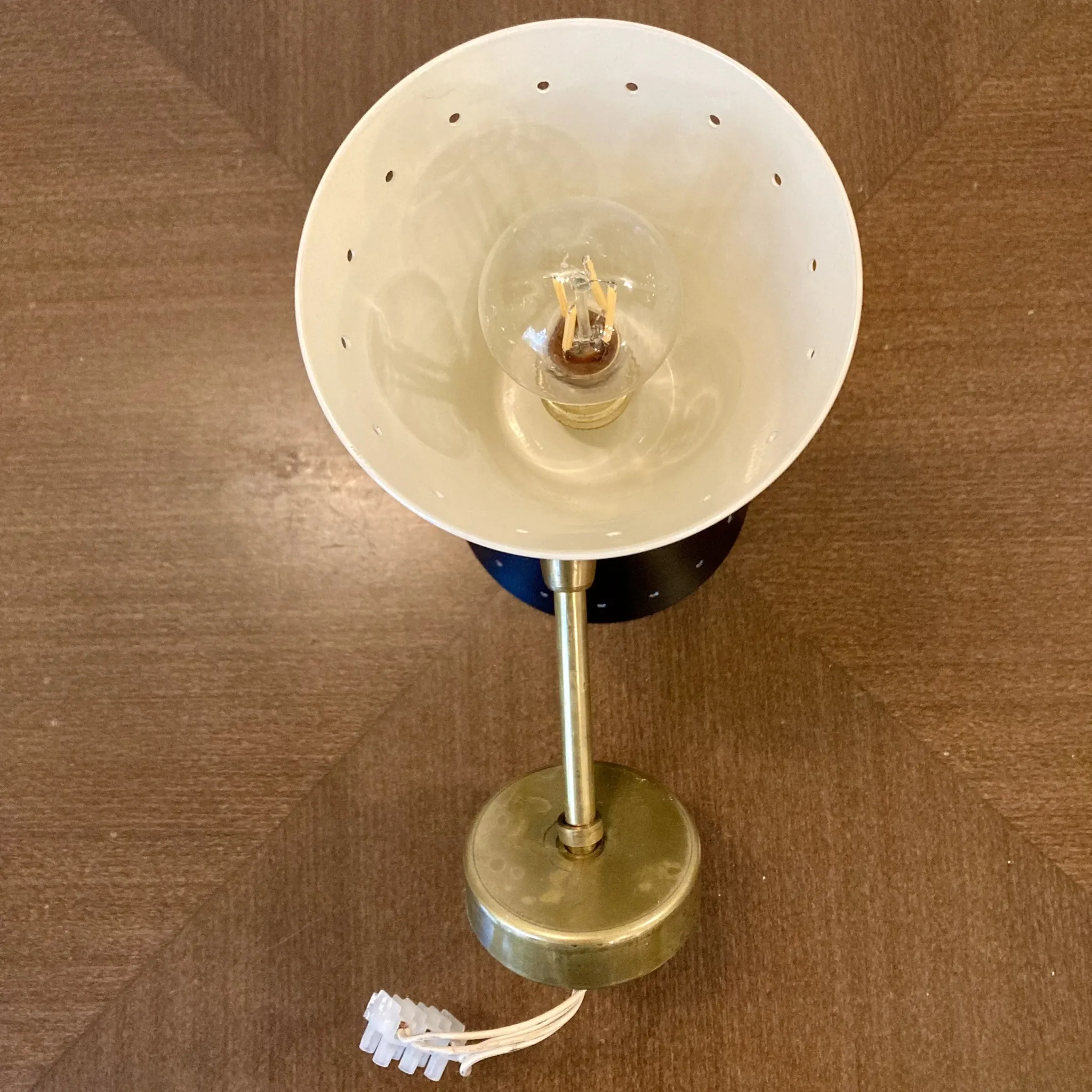 Vintage wall lamp "Diabolo" – 1950s style - black and white