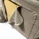 Modular Togo sofa in greige velvet by Ducaroy, Ligne Roset.