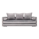 Canapé kopenhaga argent velour, design scandinave