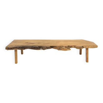 Table basse scandinave en orme, Suède, 1970