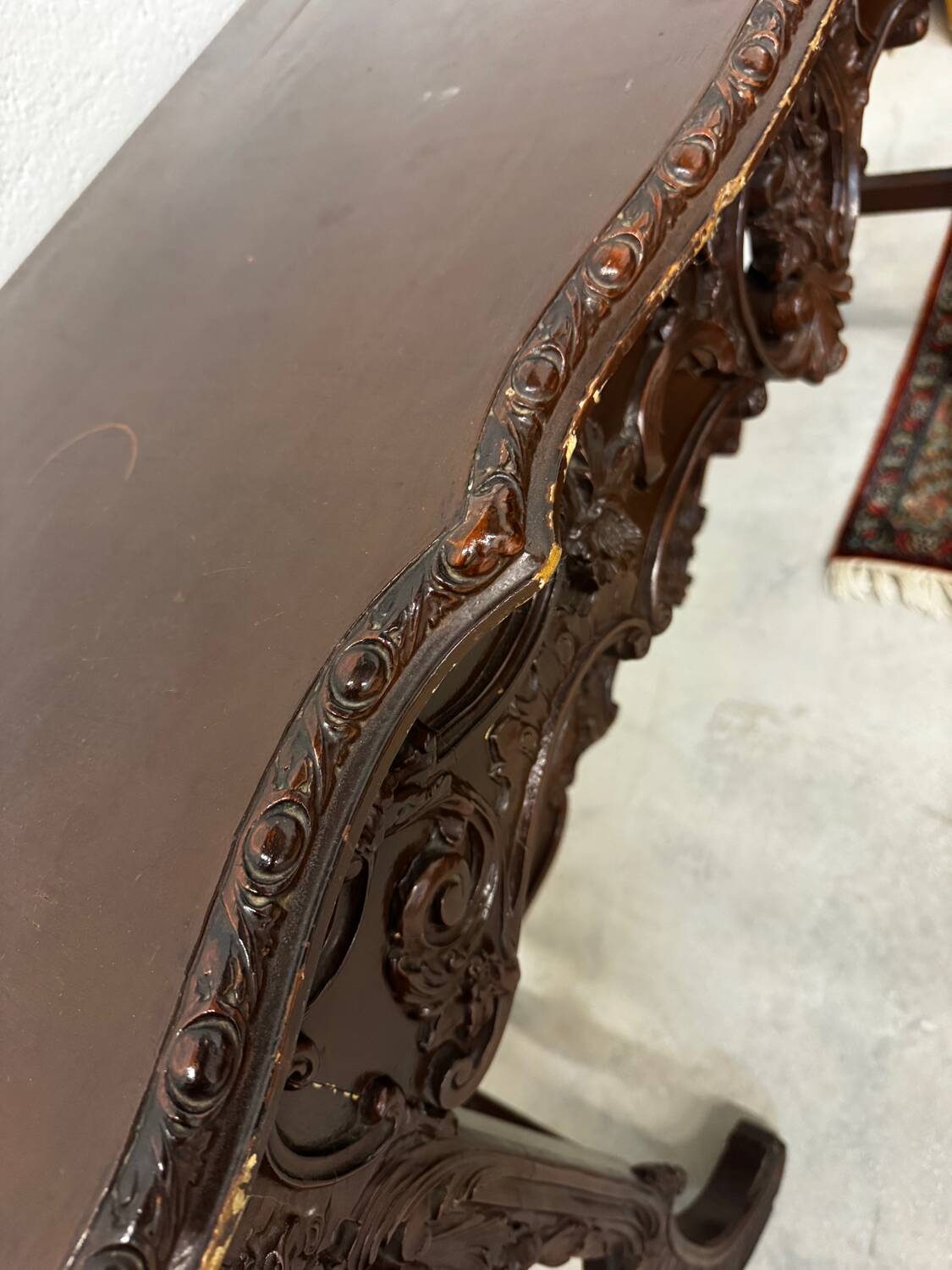 19th-century Louis XVI style wooden console