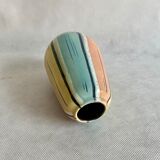 Pottery vase in pastel colors, 1970s