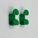 Vintage 70s Coat Hooks by Ambrogio Rossari for Gedy in Green New Old Stock