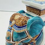 Statue en céramique d'un éléphant indien