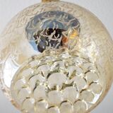 Glass chandelier lamp by Helena Tynell for Glashütte Limburg 1960s